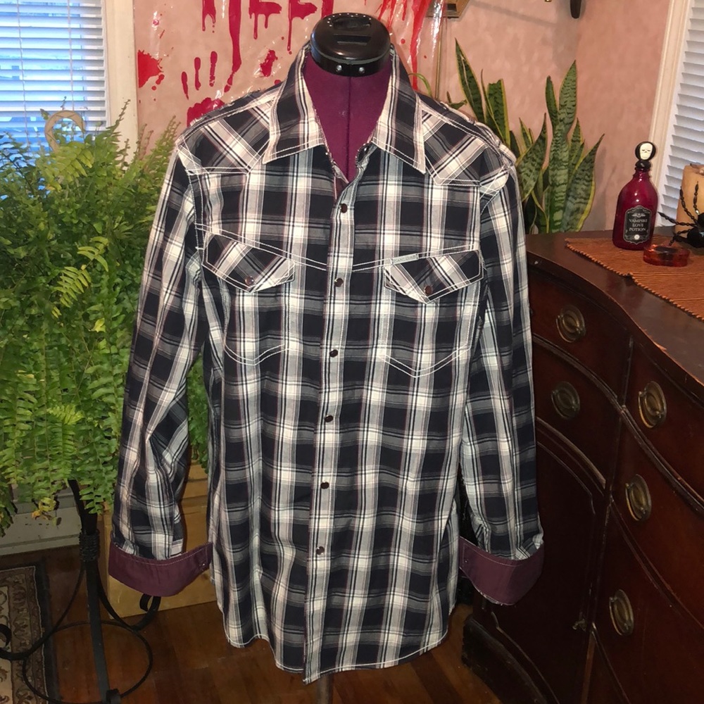🎁 FREE WITH ANY $40 PURCHASE 🎁 Marc Echo Button Up Long Sleeve Shirt - Picture 8 of 8